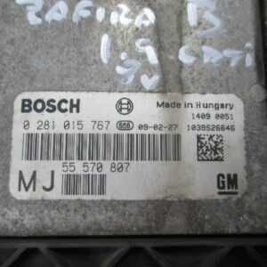 CENTRALITA ECU OPEL ZAFIRA B 1.9 CDTI 8V 0281015767 55570807MJ
