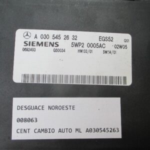 CENTRALITA CAMBIO AUTOMÁTICO MERCEDES ML 400CDI A0305452632